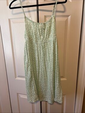 Billabong Light Green & White Floral Sundress
